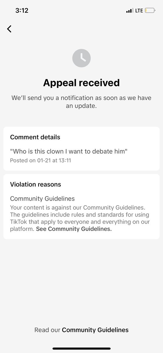 Hey <a href="/tiktok_us/">TikTok US</a> the president signed an executive order. That social media sites can’t censor Americans. But here you go again.