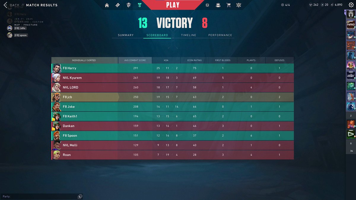 BurntBeanVal's tweet photo. 2-0 vs Negative Veil, ggs to them.
Currently 2-1 in groups.
Final match vs @1ERAEsports  for playoffs this friday.
@VECtournaments #f8fighting https://t.co/Wvi8tNU5df