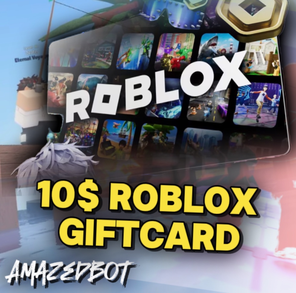 10$ Roblox GiftCard

Requirements -
• Follow <a href="/AmazedBot/">Amazed</a> 
• Like
• Retweet