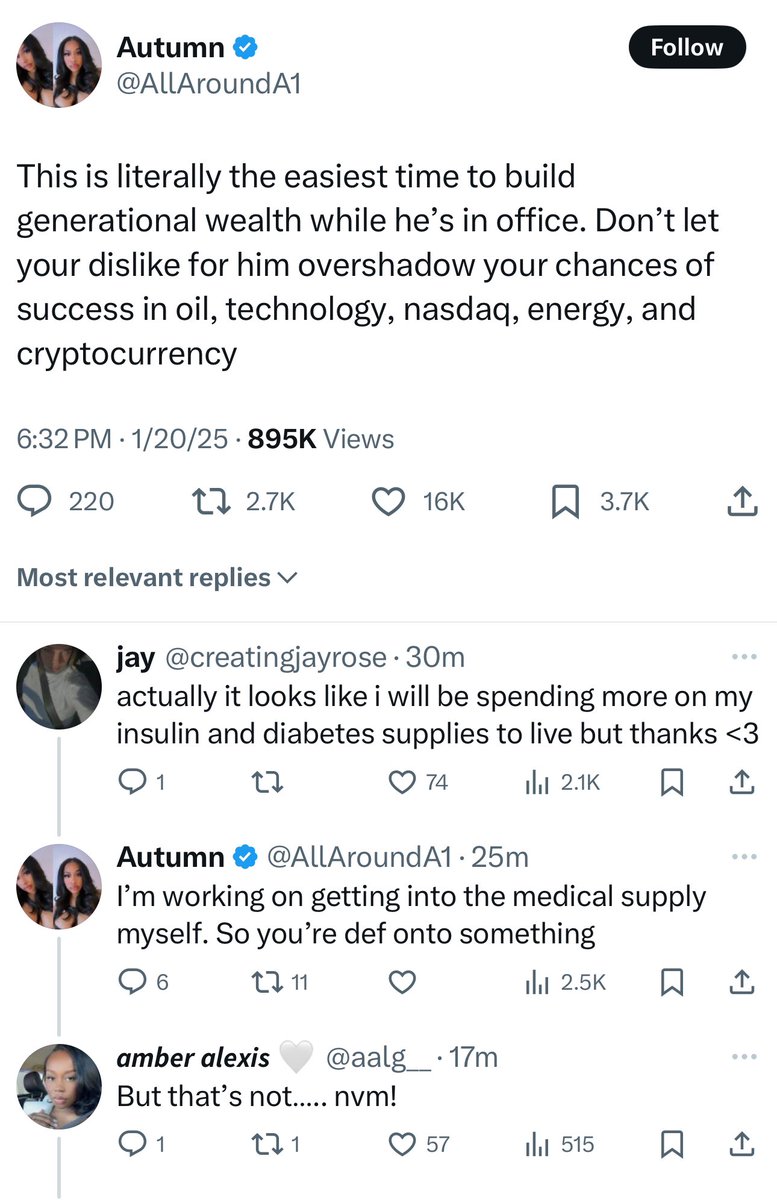 Can’t believe this interaction is real.