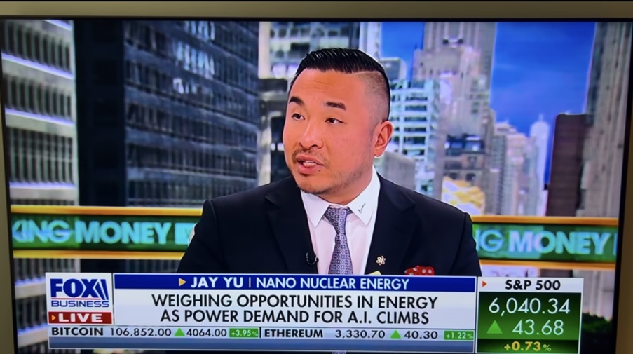 nano_nuclear's tweet image. $NNE Thank you @cvpayne @FoxBusiness for having our Founder &amp;amp; Chairman Jay Yu on your show today. With  @realDonaldTrump @POTUS now &quot;UNLEASHING AMERICAN ENERGY&quot; #NuclearEnergy will play a major role in U.S. Energy Security 🇺🇸⚛️POWERED BY US @HALEUFuel @Advanced_Fuel…