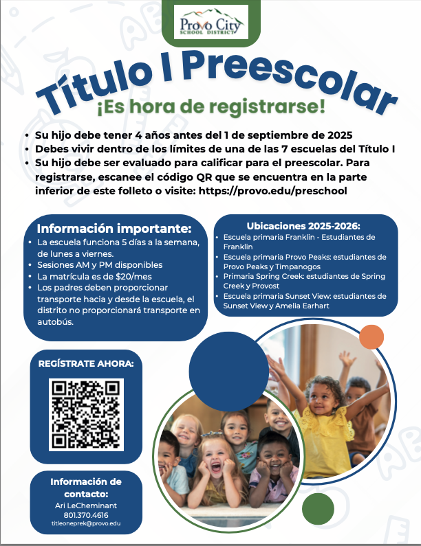 SpringCreekPCSD's tweet photo. It's time to Register for Pre-School!

Please go to the below websites for additional information:

https://t.co/yDQgUpI34v

https://t.co/r91Dgg8fRE

¡Es hora de inscribirse en el Preescolar!

Por favor, visite los siguientes sitios web para obtener información adicional: https://t.co/v4qEetrk6A