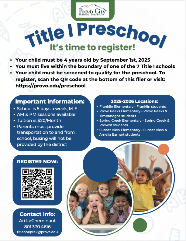 SpringCreekPCSD's tweet photo. It's time to Register for Pre-School!

Please go to the below websites for additional information:

https://t.co/yDQgUpI34v

https://t.co/r91Dgg8fRE

¡Es hora de inscribirse en el Preescolar!

Por favor, visite los siguientes sitios web para obtener información adicional: https://t.co/v4qEetrk6A
