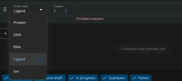 RolandDunbrack's tweet photo. It appears the CCD code option is gone now from AlphaFold3 server. https://t.co/HqELipoGG5