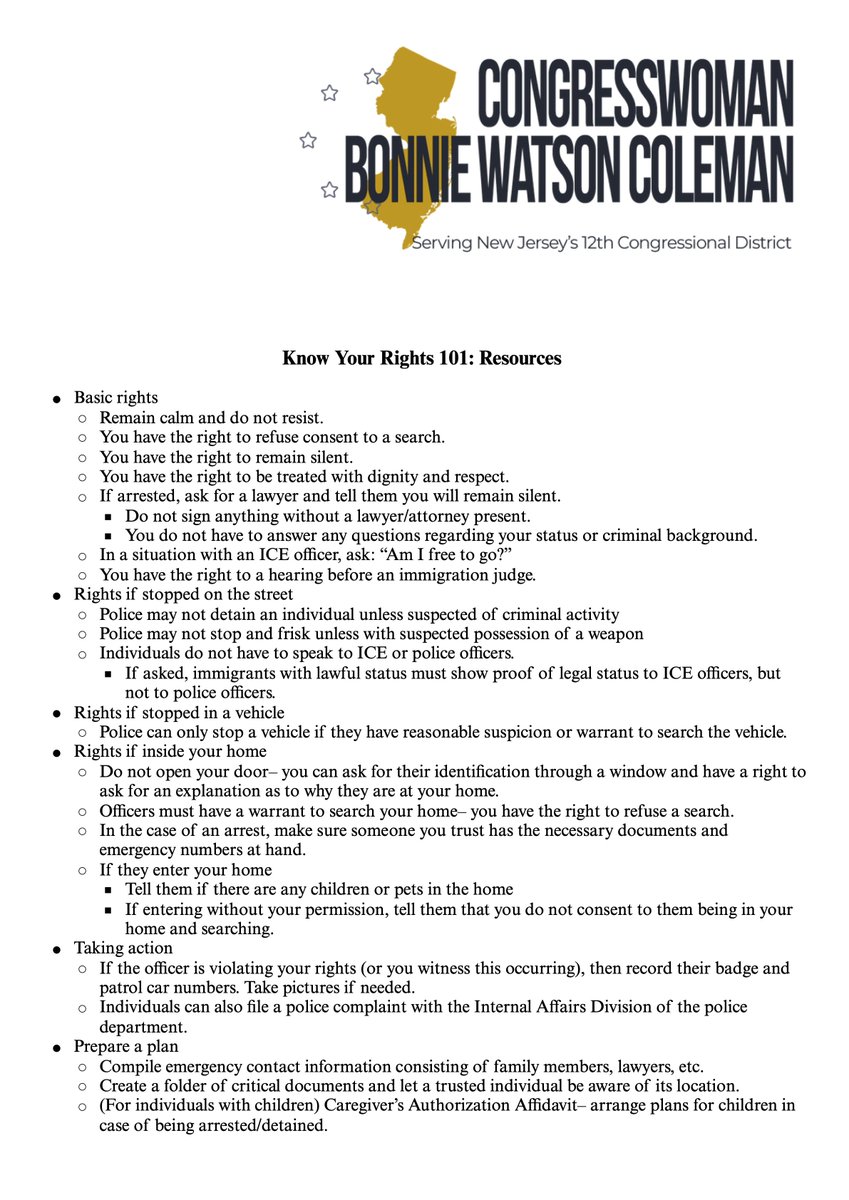 RepBonnie's tweet photo. NJ-12 Residents - KNOW YOUR RIGHTS. Please review and share the information below. 

More information can be found in the link beneath this post. https://t.co/HdJdkS01RN