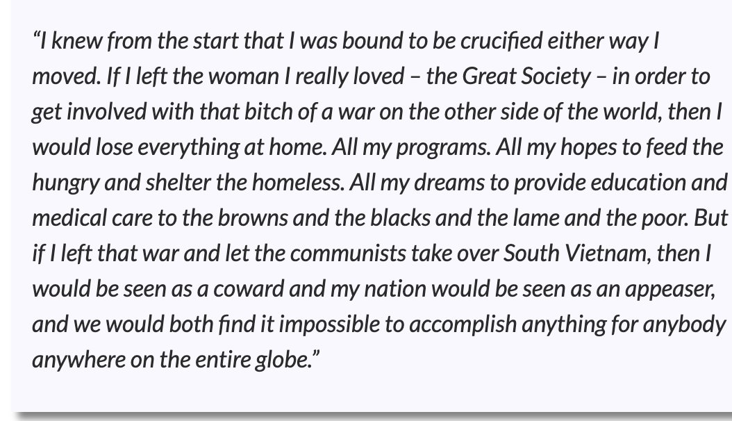 HeerJeet's tweet image. RIP Jules Feiffer, the most psychologically acute of cartoonists. This 1967 cartoon eerily anticipated LBJ's 1971 self-justification.