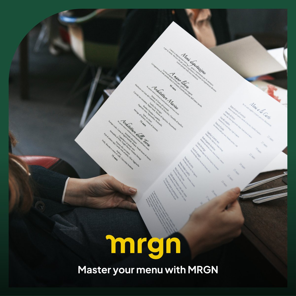 mrgnbudgeting's tweet image. 🍽️ Maximizing Restaurant Profitability with Optimized Menu Performance! Boost your restaurant's bottom line. 👉 Read MRGN's blog and master your menu! hubs.ly/Q033p-WY0
#MenuPerformance #RestaurantTech #RestaurantOwner #MenuEngineering #RestaurantAI