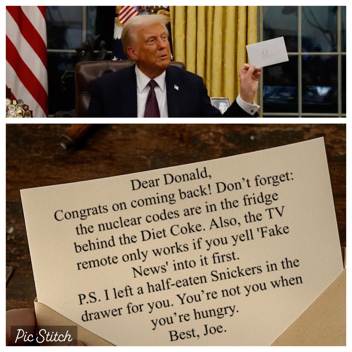 ABahrazawi's tweet photo. The Secret Note: Finally, We Know What Was Inside!
 #MuskAndTrump @elonmusk @realDonaldTrump https://t.co/HTFjmDbO0r