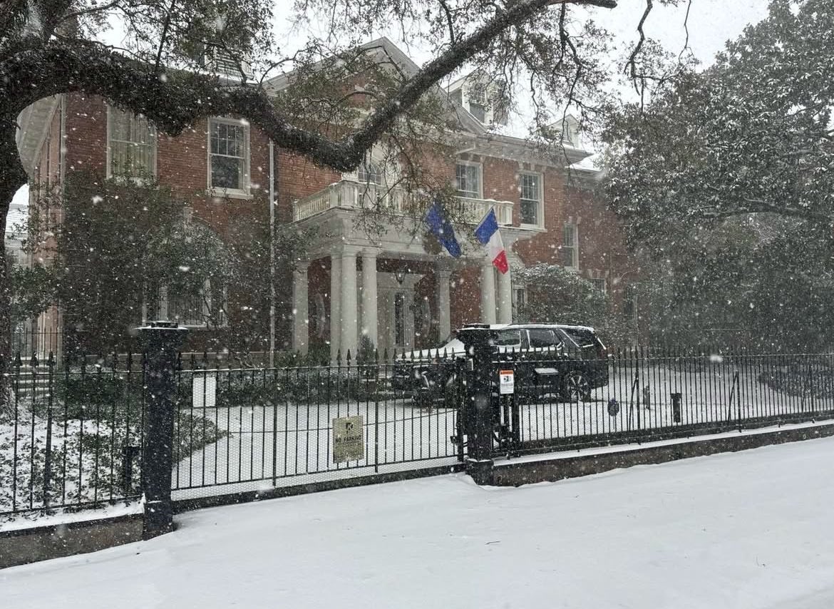 Neige in #NOLA ! ❄️⛄️

📸 <a href="/AlexSKolker/">Dr. Alex Kolker</a> 🙏