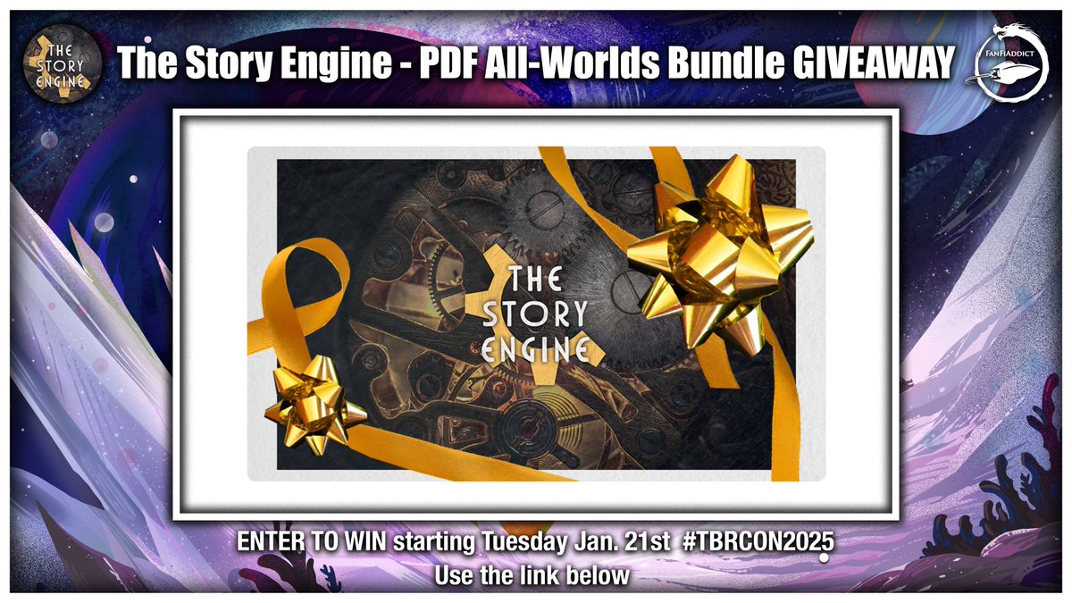 TBRCon (@tbr_con) on Twitter photo Time for another giveaway thanks to <a href="/storyenginedeck/">The Story Engine π Kickstarter Ends!</a>! They are giving away another PDF Bundle except this time of their amazing All-Worlds set! Helping writers craft beautiful worlds β€οΈ enter by clicking the link below:
buff.ly/4g6GEU2? Time for another giveaway thanks to <a href="/storyenginedeck/">The Story Engine π Kickstarter Ends!</a>! They are giving away another PDF Bundle except this time of their amazing All-Worlds set! Helping writers craft beautiful worlds β€οΈ enter by clicking the link below:
buff.ly/4g6GEU2?