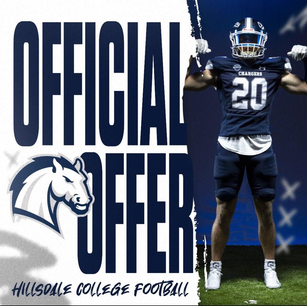 After a great call <a href="/CoachStokes_HC/">Ryan Stokes</a> excited to receive an offer from Hillsdale College!