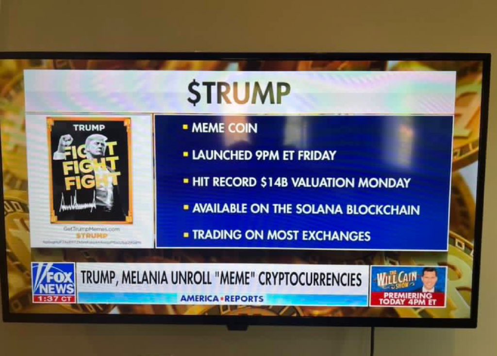 <a href="/FoxNews/">Fox News</a> shilling #Solana bags $TRUMP 

WE ARE SO BACK
