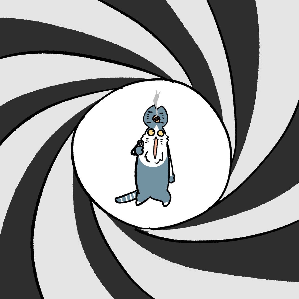 「#本ミリバールOPの猫です 」|honmirinのイラスト