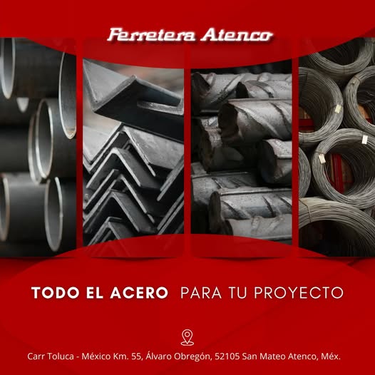 Ofrecemos acero de alta calidad para todo tipo de proyectos de construcción.
Contamos con una gran variedad de productos: varilla, malla, perfiles y más,
¡Haz tu pedido hoy y asegura la solidez de tu construcción!
ferreteraatenco.com