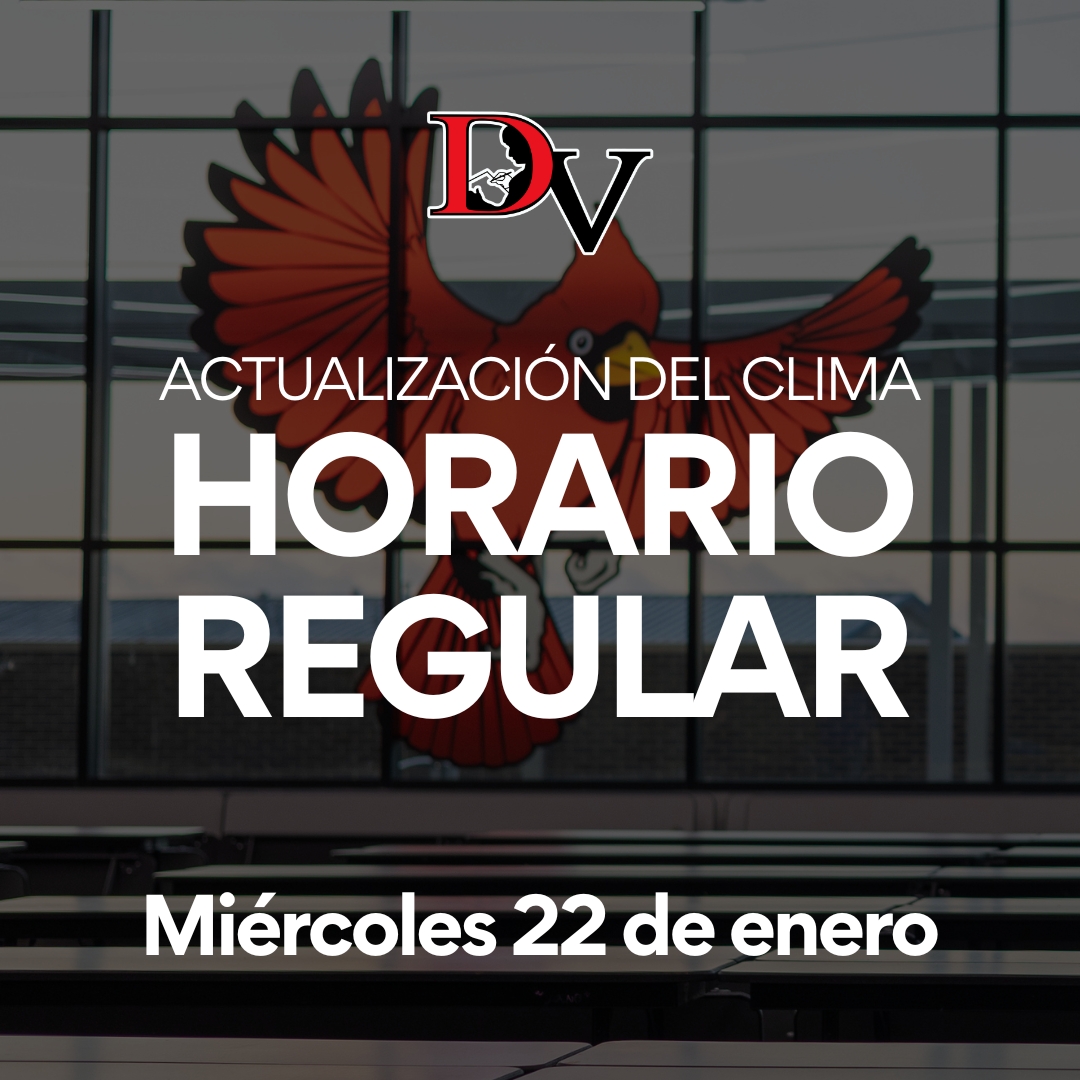 Del Valle ISD will be open and follow a regular schedule on Wednesday, January 22. District staff has verified that all campuses have operational heat and are at standard indoor temperatures. In addition, Travis County officials report that roadways are dry and safe for travel.