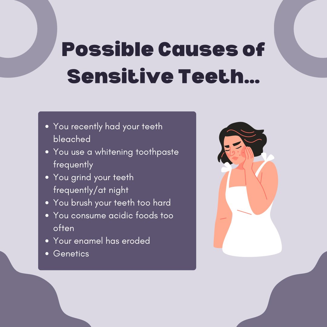 ReidvilleDent's tweet image. Teeth Sensitivity🤕: What may be the cause?

If you are having extreme tooth sensitivity, give us a call ☎️ (203)575-9120

#teethsensitivity #sensitive #sensitiveteeth #sensodyne #dentalaches #toothache #dentalhelp  #reidvilledentistry #dentist #dental #dentaloffice #waterbury