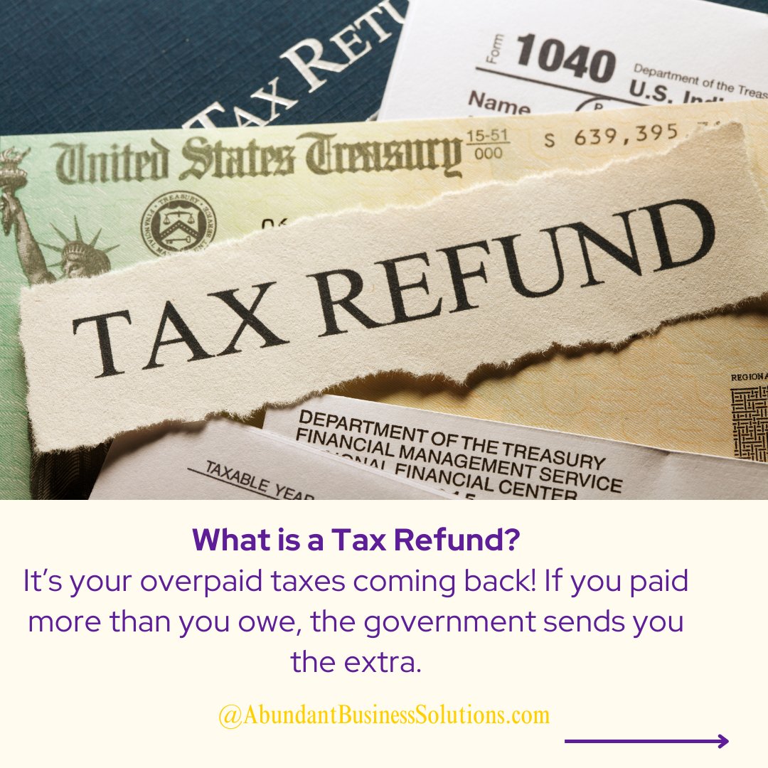 AbundantConsult's tweet image. It’s not just about getting money back—it’s about making it work for YOU! 🤑 File smart, claim those deductions, and let your refund help you save, invest, or achieve your goals. Ready to take control? Let’s do this! ✅

#TaxRefund #SmartFiling #FinancialGoals #TaxSeason