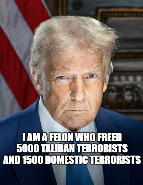 JamesTate121's tweet photo. Donald Trump has the best numbers when it comes to freeing terrorists. Just the FACTS! https://t.co/lPsa476uxX