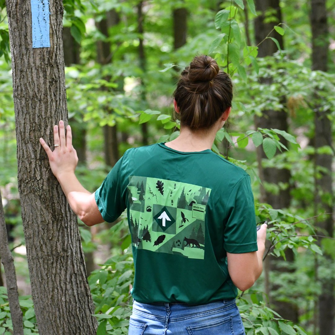 Starting today🎉: All Green Contest Design T-shirts and Quarter Zip Fleece are now on sale!👕 Sizes are limited so get yours before they're gone.🛍️ All proceeds support our mission of preserving a ribbon of wilderness, for everyone, forever.🌱  
brucetrail.org/product-catego…