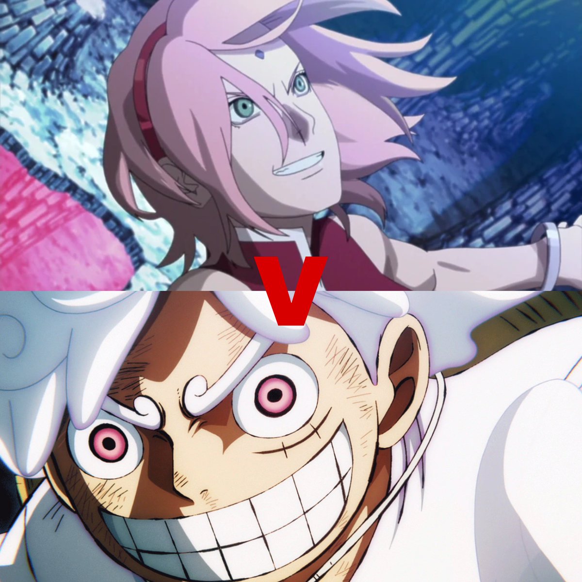 Lightisasleep's tweet photo. No debate Sakura violates Luffy he doesn’t have a single win con https://t.co/hvjvDsUdm8