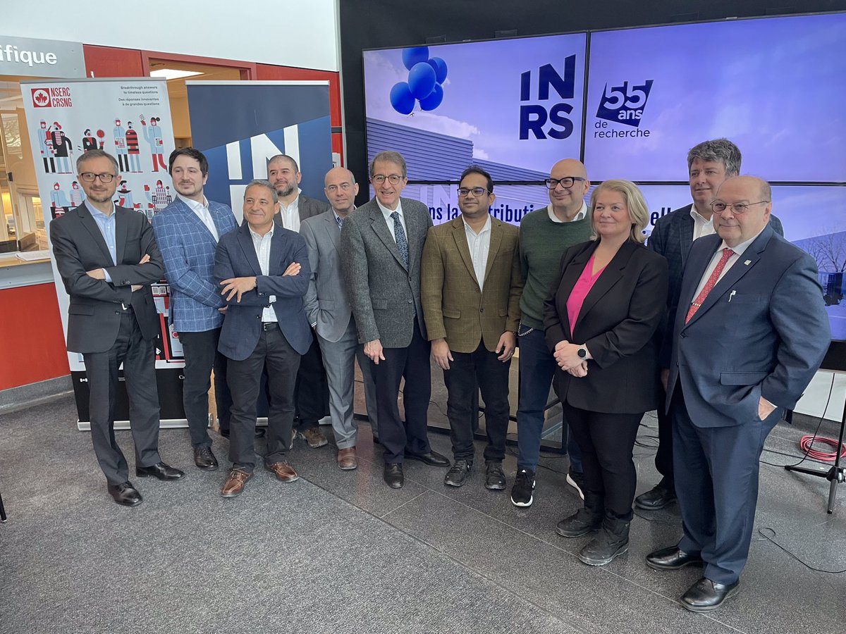 alejandroadem's tweet photo. It was a pleasure to be part of today’s announcement of $74M in @NSERC_CRSNG funding towards quantum science which took place at @inrsciences. This funding supports Canada’s leadership in quantum science and technology. https://t.co/ztW2th6FI2