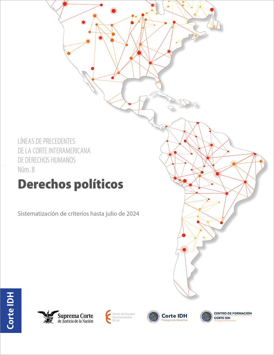 Centro de Estudios Constitucionales (@cec_scjn) on Twitter photo Los precedentes de la <a href="/CorteIDH/">Corte Interamericana de Derechos Humanos</a> han permitido avanzar en la protección de los derechos políticos y el derecho a vivir en democracias sólidas. Este nuevo #CuadernoDeJurisprudencia da cuenta de sus desarrollos.
Consulta o descarga aquí 👉 sitios.scjn.gob.mx/cec/editorial/… Los precedentes de la <a href="/CorteIDH/">Corte Interamericana de Derechos Humanos</a> han permitido avanzar en la protección de los derechos políticos y el derecho a vivir en democracias sólidas. Este nuevo #CuadernoDeJurisprudencia da cuenta de sus desarrollos.
Consulta o descarga aquí 👉 sitios.scjn.gob.mx/cec/editorial/…