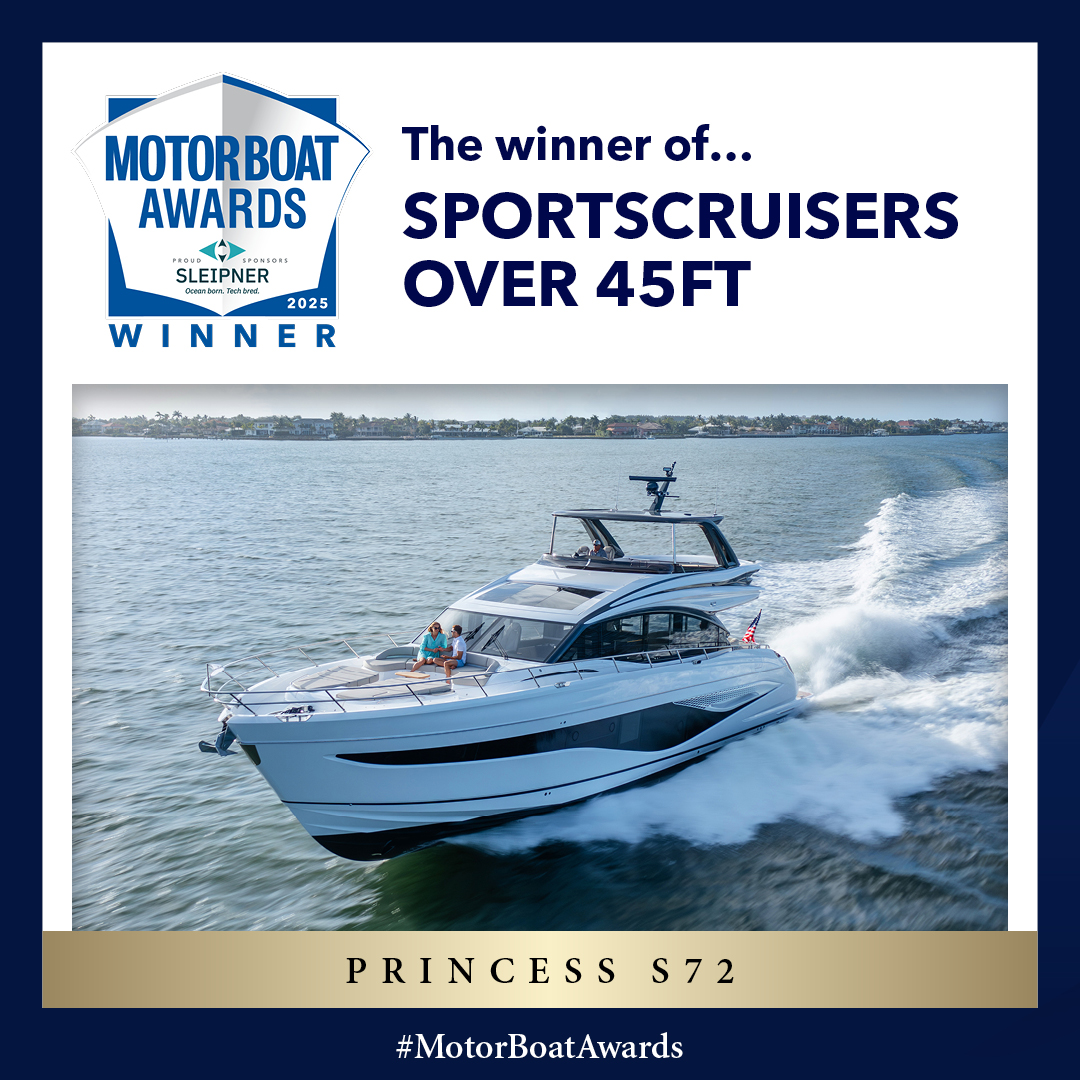 Motor Boat & Yachting magazine (@mbymagazine) on Twitter photo The Sportscruisers Over 45ft Award winner, sponsored by Sleipner, is the Princess S72!
<a href="/princessyc/">PrincessYachts</a>
#MotorBoatAwards #Princessyachts The Sportscruisers Over 45ft Award winner, sponsored by Sleipner, is the Princess S72!
<a href="/princessyc/">PrincessYachts</a>
#MotorBoatAwards #Princessyachts