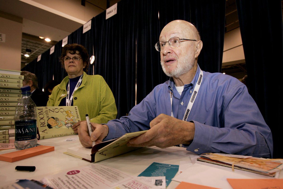 gennokane's tweet photo. “He was sharp and strong up until the very end. And funny.” And writing. A look at the relentlessly creative life of Jules Feiffer:  https://t.co/n1yyIwxohi https://t.co/q0qJOI3HAB