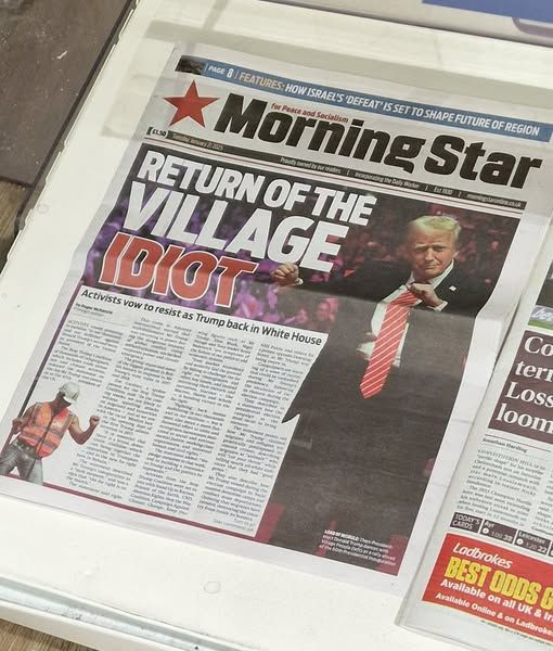 Even a rag like the Morning Star in the UK has more of a spine than our press does here ...