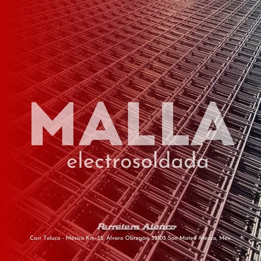 "Tu aliado en acero, soluciones a medida para ti."
Conoce los productos en acero que te ofrecemos.
ferreteraatenco.com