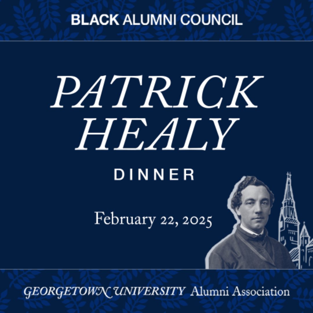 Registration is open for the 2025 Patrick Healy Dinner! The #GUHealyDinner celebrates the achievements of <a href="/HoyaBlackAlumni/">Georgetown Black Alumni Council</a>, students, faculty, and staff. This year's event is in Washington, D.C. on February 22. Register now: g.town/HealyDinner25