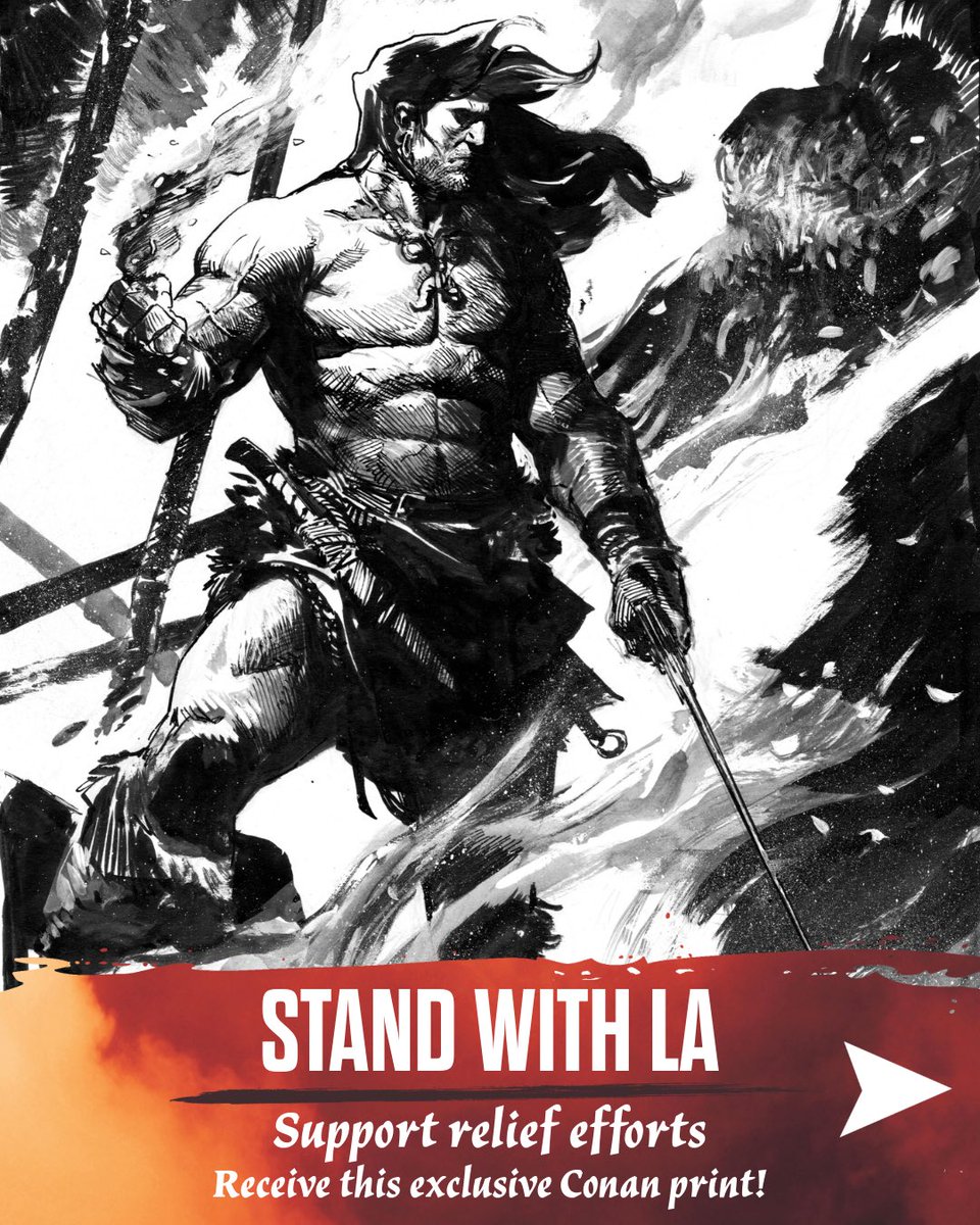To support LA Fire relief efforts, get your print here: conanexiles.shop/product/heroes…
#conan #conanthebarbarian #la #losangeles #LosAngelesFire #fundraiser
