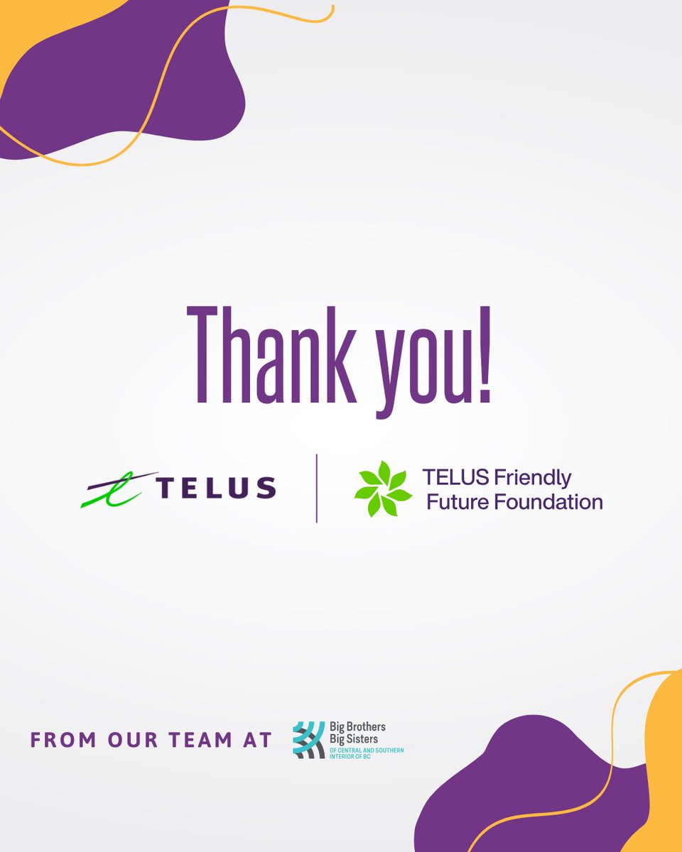 bbbscsi's tweet image. We're thrilled to announce that #bbbscsi is receiving a $10,000 grant from @TELUS to help start the University of Florida Literacy Institute Reading Program and expand it to students in Cranbrook, BC. 

Thank you, @TELUS @FriendlyFuture! 👫

#friendlyfuture #givewherewelive