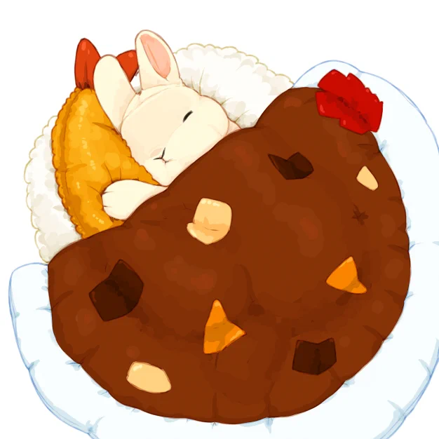 カレーはかける。布団もかける。おやすみなさい。#カレーの日 