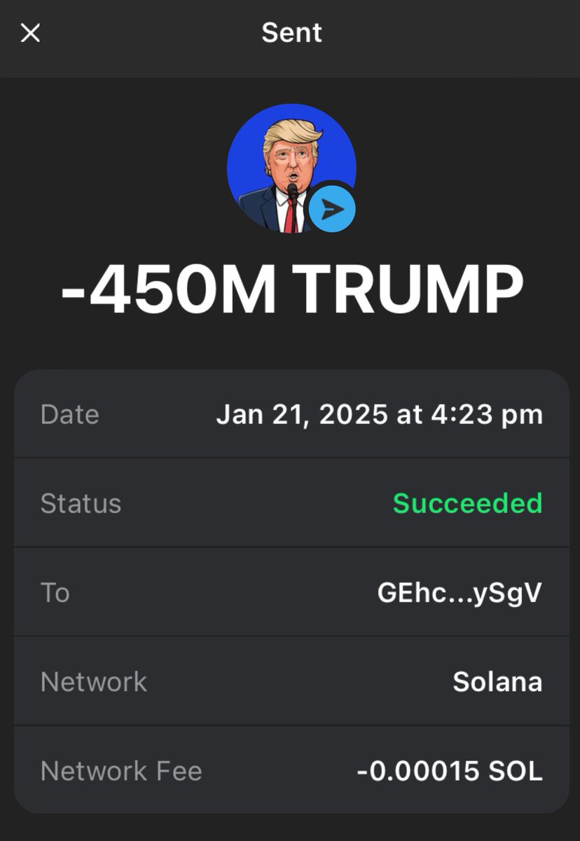 TrumpOnSolan's tweet photo. Preparing to launch..💥 10000x incoming!

Join presale $TRUMP NOW!
Send $SOL to:
58BN4VarBPM3JfBEGPQ1VpAzzzbGgbiv5PvG8VpnmXhh

Min 0.5 $SOL 
1 $SOL = 10M $TRUMP
If you buy min 3 $SOL get 4x bonus $TRUMP, min 5 sol get 9x bonus 

🎉Drop $SOL address to get free 250,000 $TRUMP airdrop