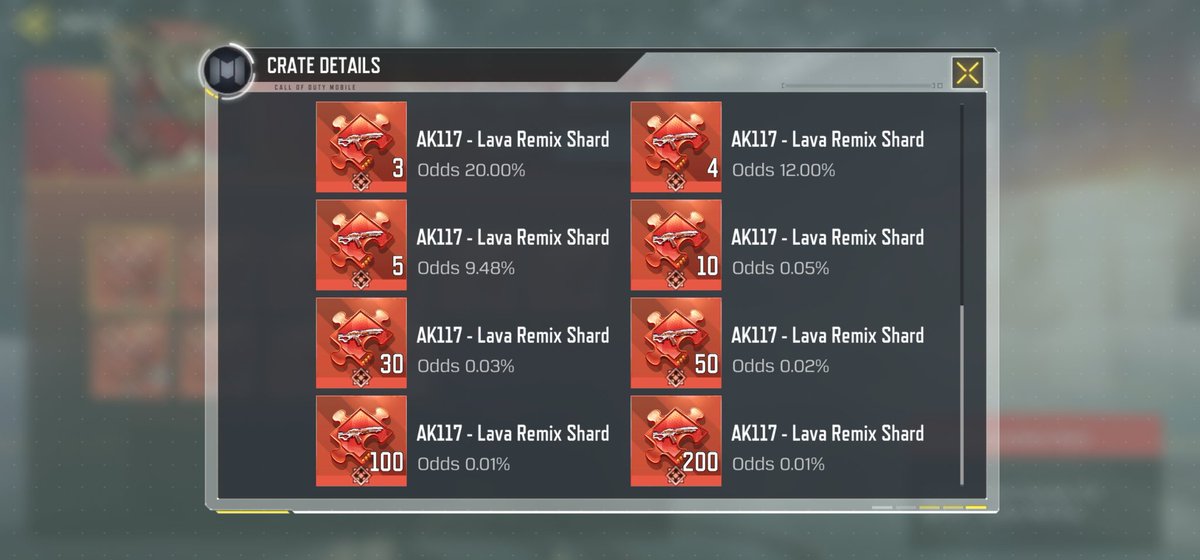 madihamoud's tweet photo. @PlayCODMobile Why you wasting odds like that 0.01% is lot reduced to 0.001 because it's better https://t.co/c7i3iwguFS