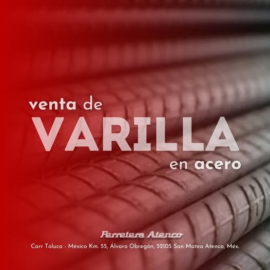 "Solidez y calidad en cada pieza de acero."
Puedes realizar tus compras desde la comodidad de tu dispositivo móvil
📞 (722) 235-8350
#ventadeaceromx #AcerosdeCalidad #construyeconaceros #construyeconaceros