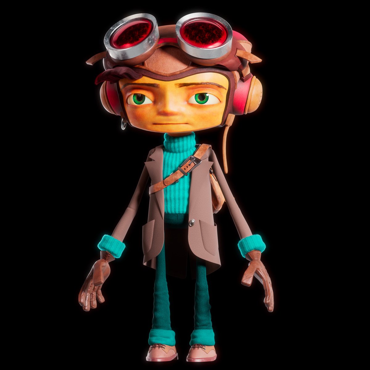 ReservedTV's tweet image. Closer look at the raz rig I made! 

#psychonauts #raz #doublefine