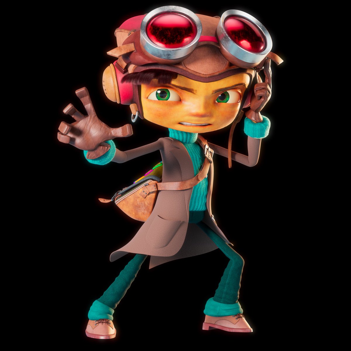 ReservedTV's tweet image. Closer look at the raz rig I made! 

#psychonauts #raz #doublefine