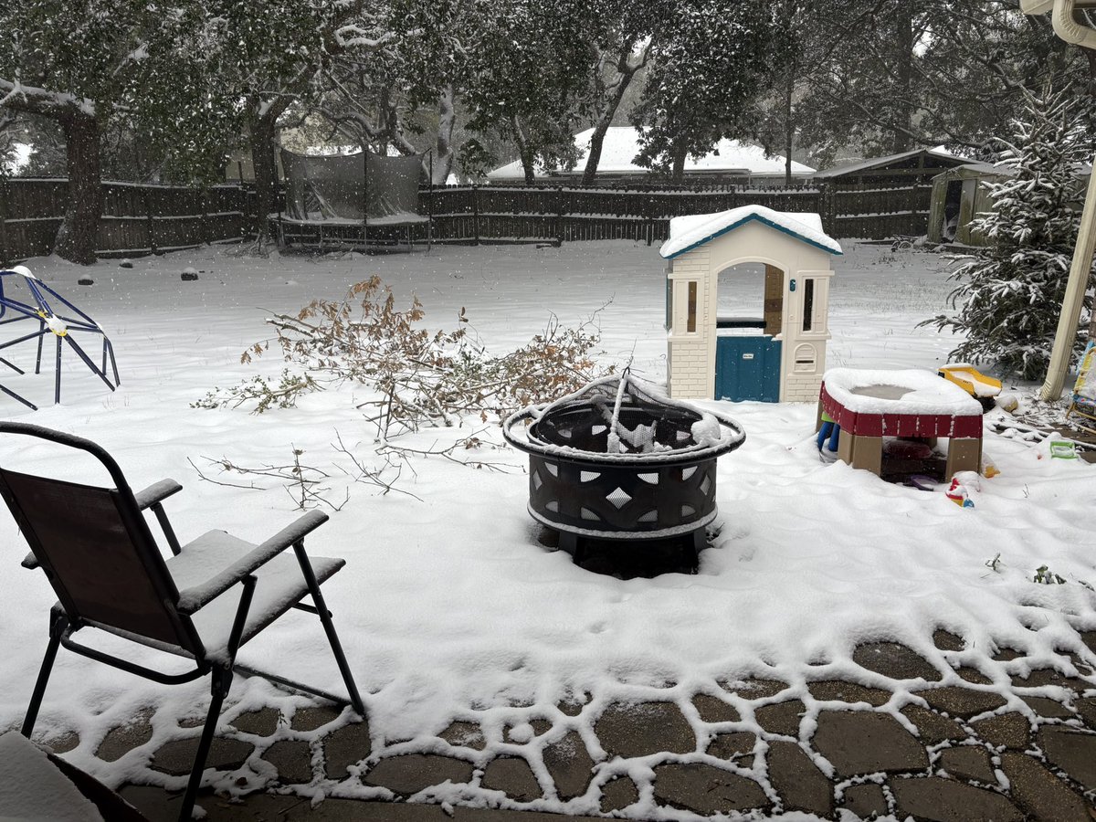 ByoShelbow's tweet photo. it’s snowing In South Mississippi🤯 https://t.co/thLRg9nerX