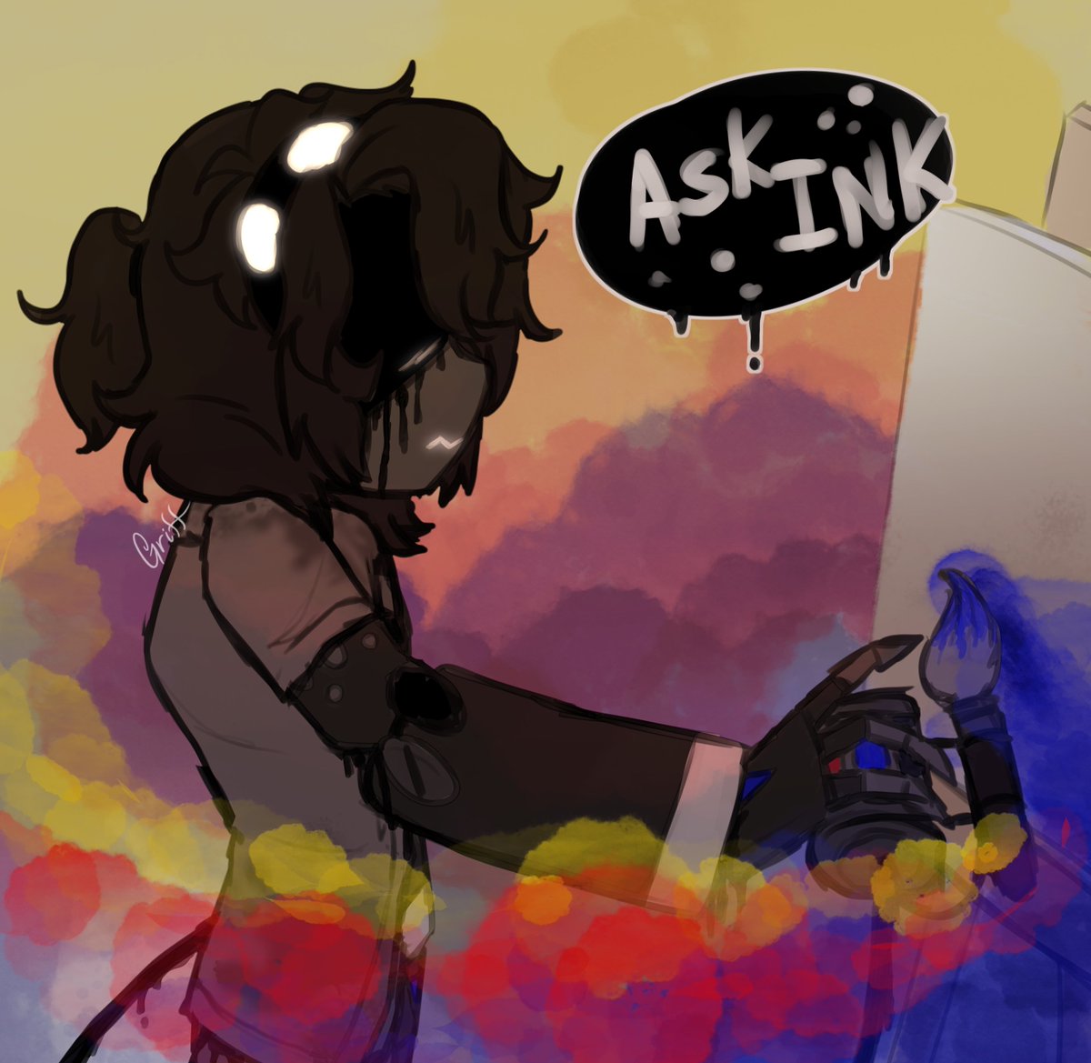 Griffonyx_'s tweet photo. Alrighty, same rules as the Mocha ask box!
Reply to this post via comment or qrt to submit your question
Keep things appropriate -w-
And just know I might not be able to get to all of the questions, feel free to submit multiple if you wish
#MDInk #murderdrones #murderdronestwt https://t.co/2G0znQ7h4d