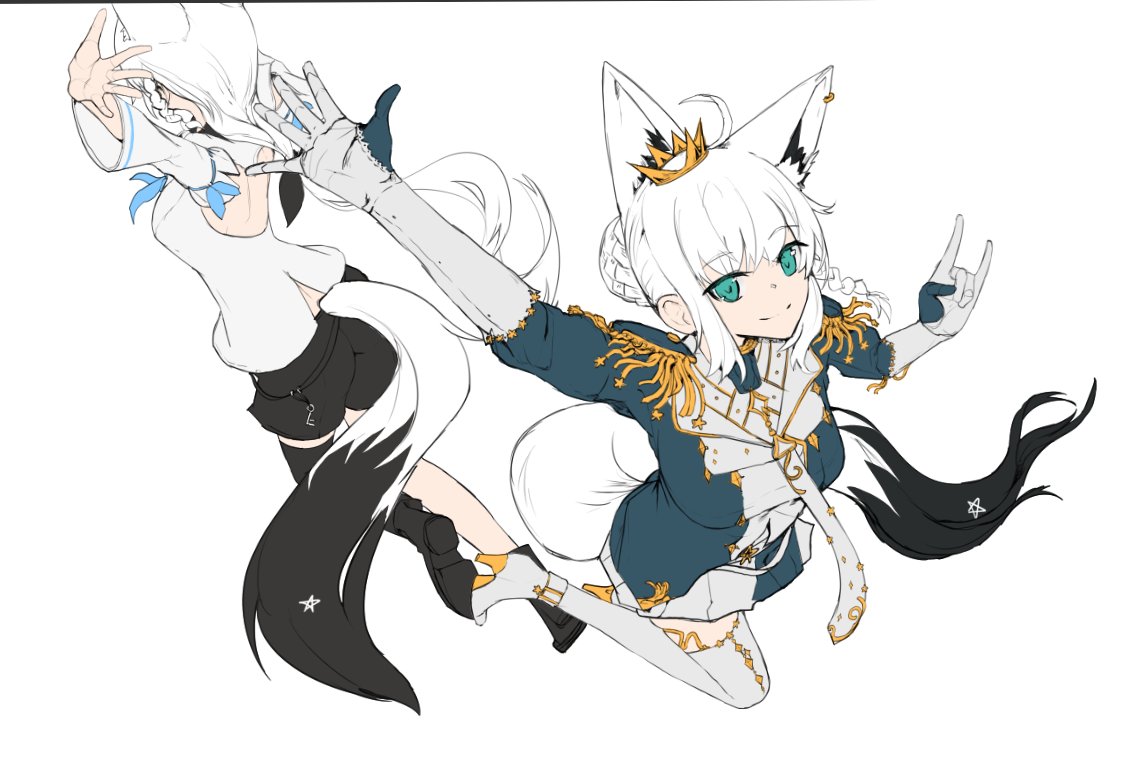 白上フブキ 「」|advarcherのイラスト