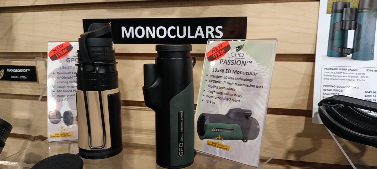 The #GPO stand #ShotShow - they have a bunch of new products, including a more affordable line of #binoculars, a couple of #monoculars and new #spottingscopes - More to details follow soon.

#BBRatShot2025 <a href="/gpo_evolve/">gpo_evolve</a>