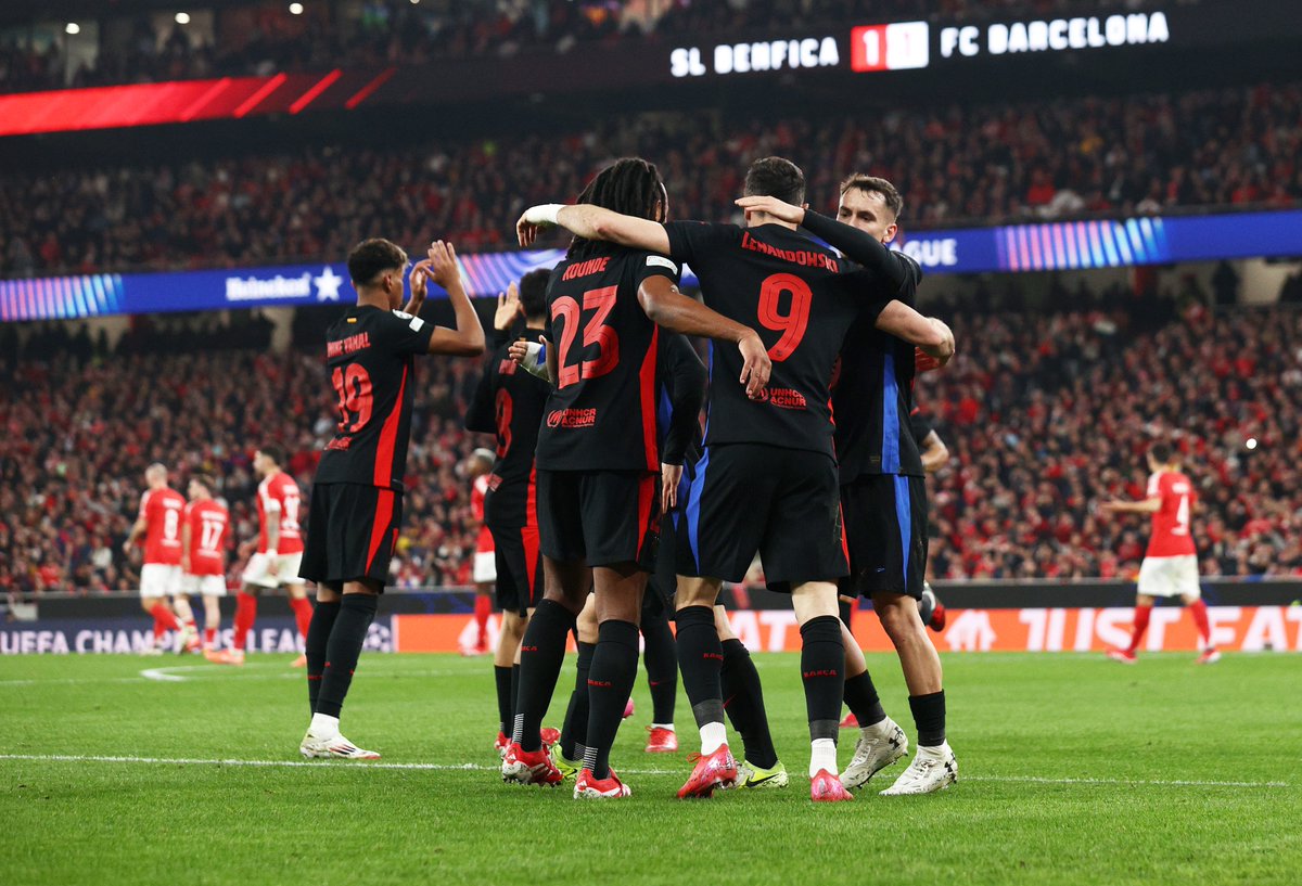 elchiringuitotv's tweet image. ⏱️ Minuto 68: Benfica 4-2 Barça.
⏱️ Minuto 94: Benfica 4-5 Barça.