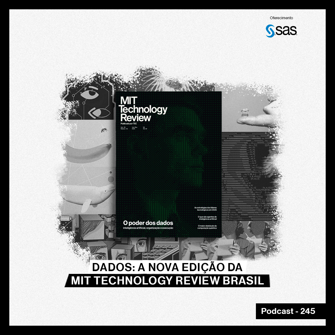 No novo episódio do podcast, conversamos sobre Dados, o tema da mais nova edição da MIT Technology Review Brasil. Descubra como líderes e empresas estão usando dados para personalização e produtividade. Ouça já pelo link: mittechreview.com.br/podcast-edicao…