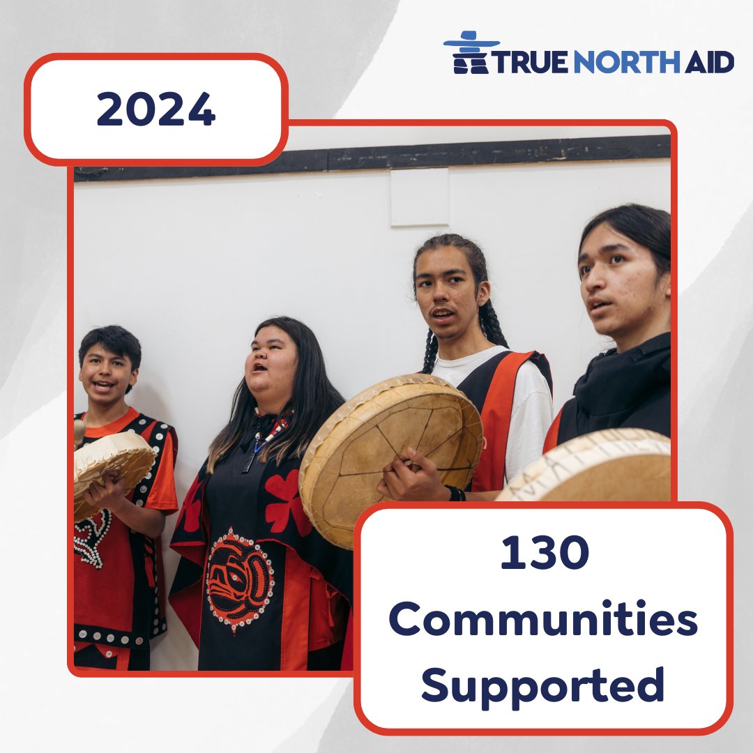 TrueNorthAid's tweet image. This year, True North Aid reached 130+ Indigenous communities across Canada, providing essential supplies, resources &amp;amp; programs that uplift &amp;amp; empower.

Together, we’re making a difference—thank you for your support! 💛

#TrueNorthAid #Indigenous #SocialImpact #GivingBack