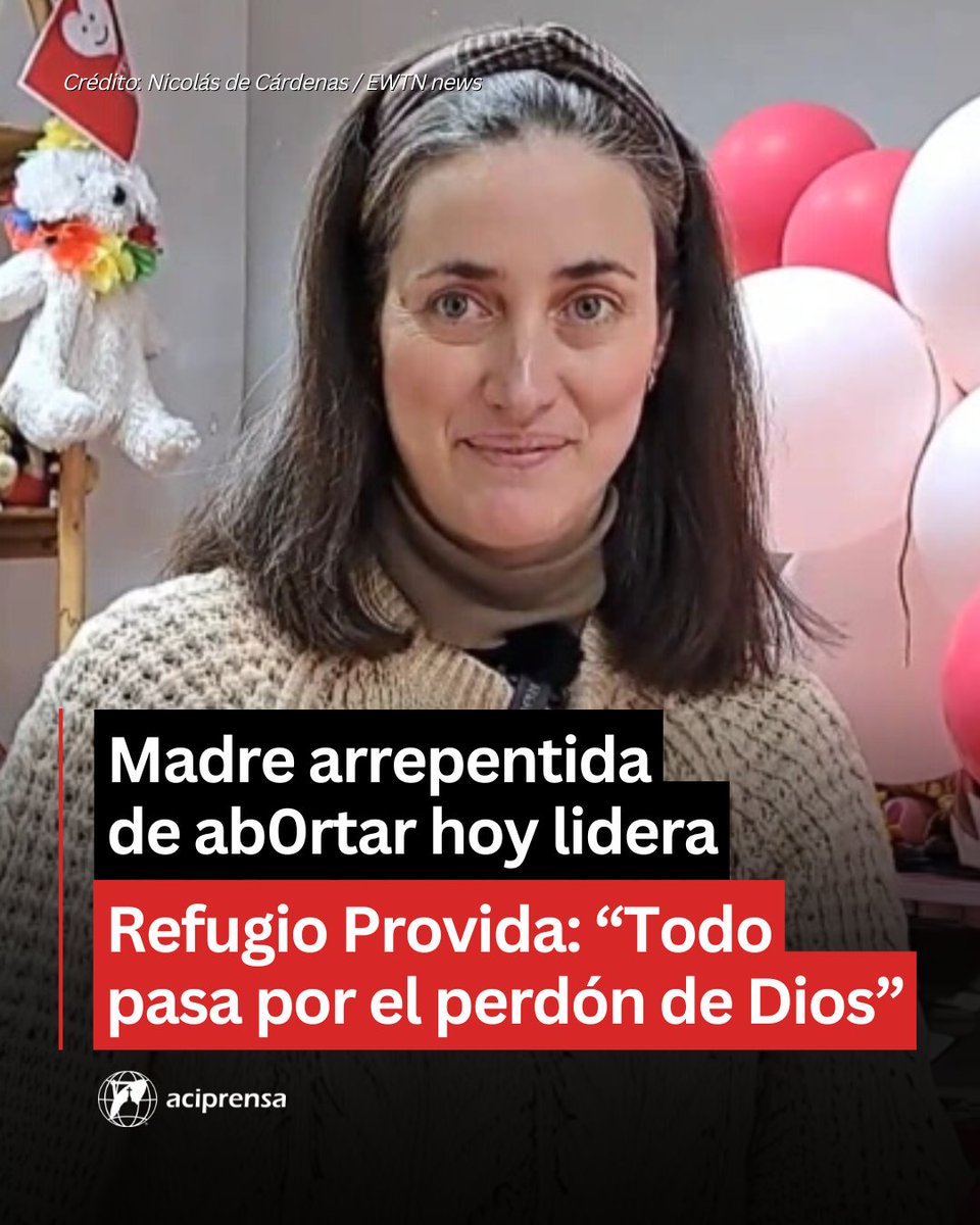 aciprensa's tweet photo. ¡Que su valiente testimonio sea luz para muchas mujeres! ♥️🙏
Ana Ruiz, que superó el dolor del abort0 gracias a Dios y hoy es madre de varios hijos, lidera el Refugio Provida, un centro que ayuda a las madres en riesgo de abort0 y se ubica cerca de Dator, el primer negocio acreditado en España para abortar.
👉https://t.co/WV1dz0tJmM