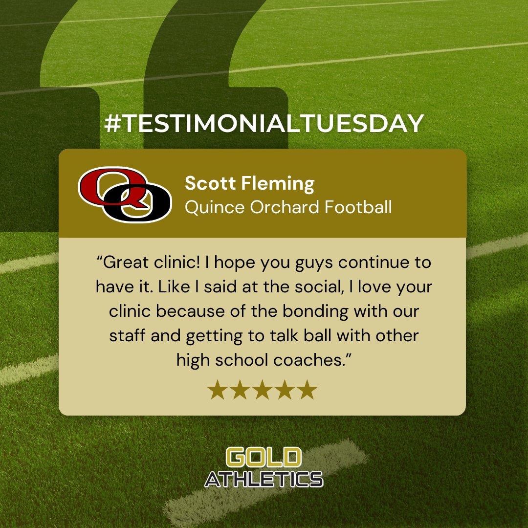 goldathletics's tweet photo. A great shoutout from one of our #GACoachesClinic attendees! 💬🏈 We're thrilled to know that our clinic created a space for connection, learning, and passion for the game! 🙌 #CoachingCommunity #TalkBall #TeamBonding @Coach_Fleming @QO_FOOTBALL https://t.co/KTjhDKXXJQ