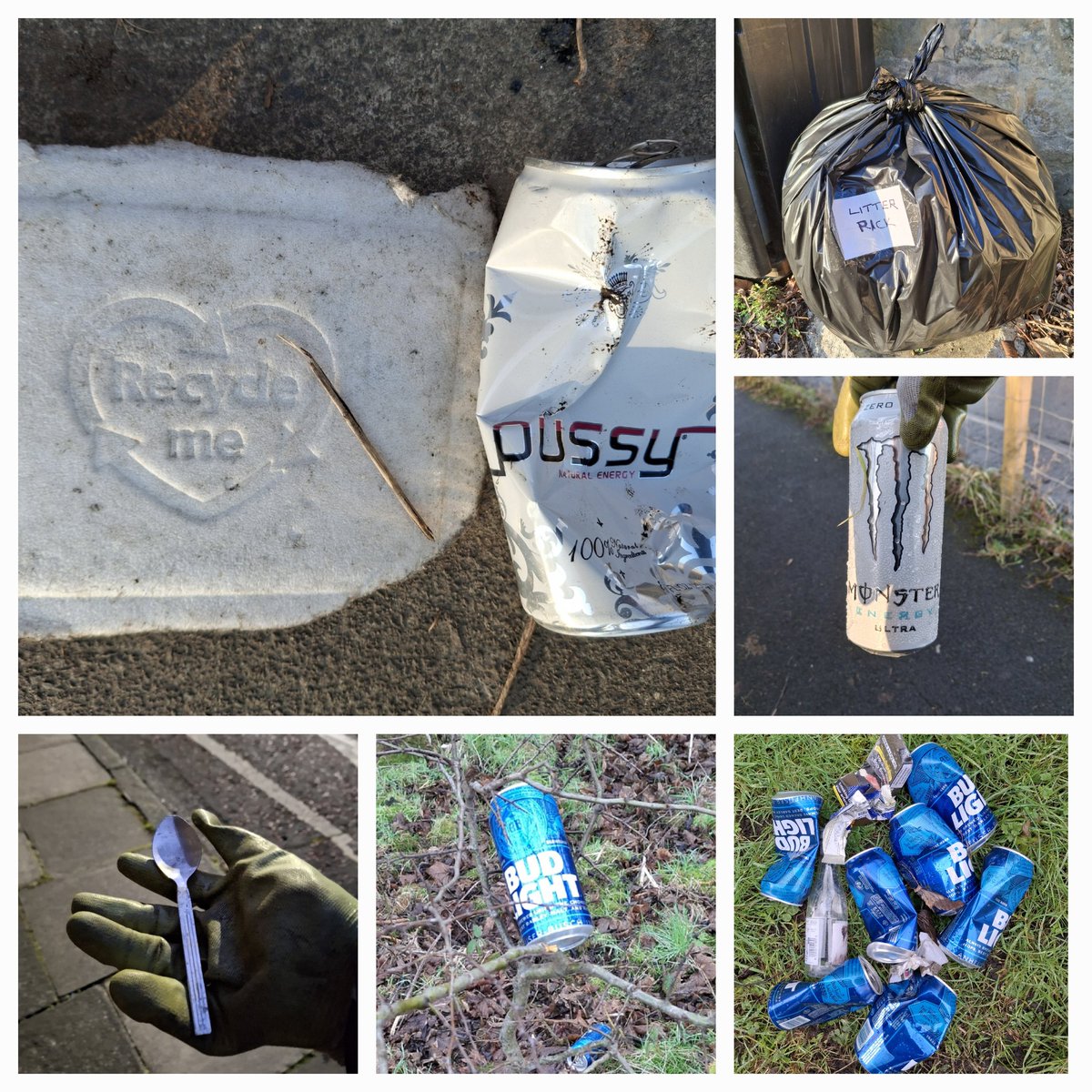 Mags A (@magsalex67) on Twitter photo This week's #litter haul. Almost a new wardrobe this week - trousers, gloves, t-shirt, and undies 😯. The usual from the #budlight #tosser. <a href="/cleanupbritain/">Clean Up Britain</a> This week's #litter haul. Almost a new wardrobe this week - trousers, gloves, t-shirt, and undies 😯. The usual from the #budlight #tosser. <a href="/cleanupbritain/">Clean Up Britain</a>