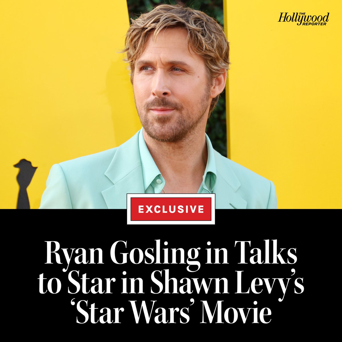 THR's tweet photo. Ryan Gosling is headed to the great galaxy far, far away.

The three-time Oscar nominee is in negotiations to topline the #StarWars feature project that will be directed by #DeadpoolAndWolverine filmmaker Shawn Levy: https://t.co/ec0JAjTpnA https://t.co/cw622jaffl